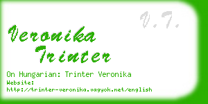 veronika trinter business card